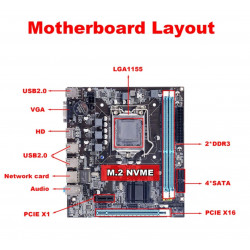 H61 Motherboard OEM New with SSD Slot