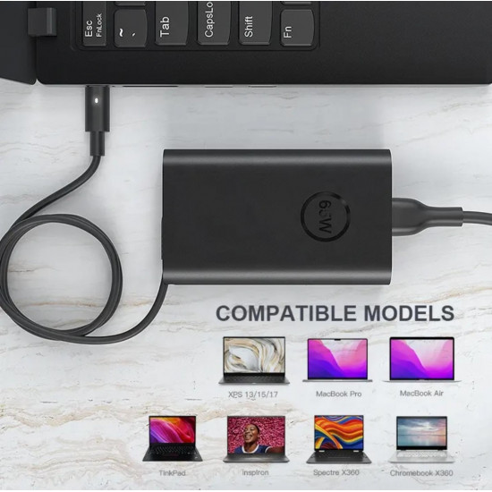 PD Charger 65W USB-C DELL Shape 