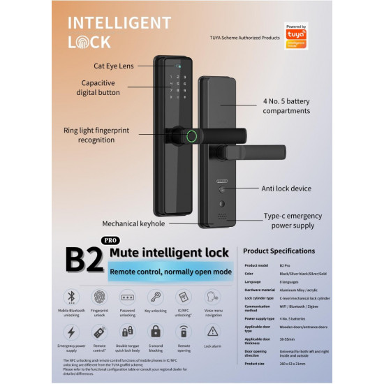 B2 Intelligent Smart Lock