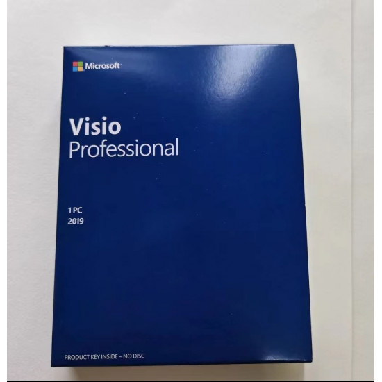 Microsoft Visio Professional 2021 2019 DVD and No Disc Version